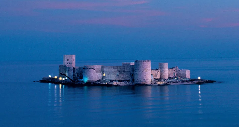 Corycus (Kızkalesi) — two castles on the shore and in the sea of Cilicia