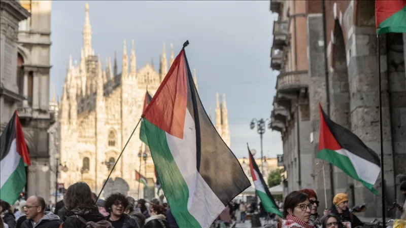La « loi sur la peine de mort » israélienne visant les prisonniers palestiniens a fait l'objet de manifestations en Italie